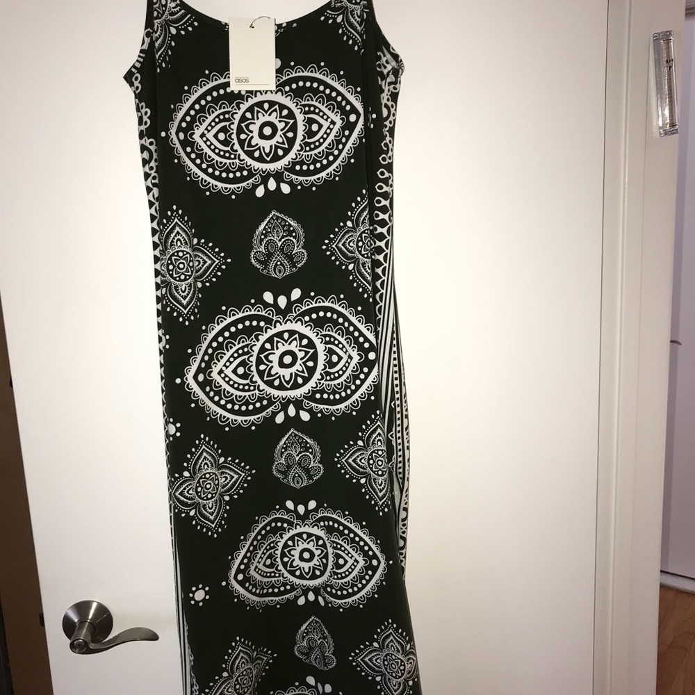 ASOS DESIGN dress with double split
